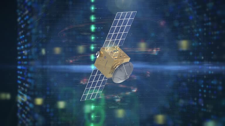 Satellite dish for digital telecommunication